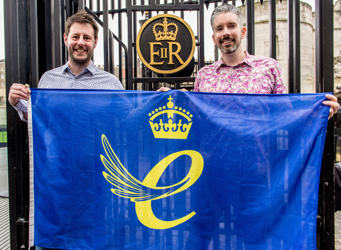 De vlag van de Queen’s Award for Enterprise