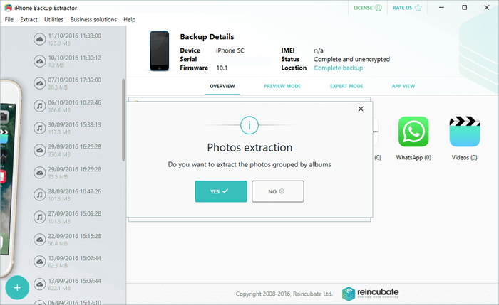 Transfer iPhone photos to PC or Mac, grouped by albums