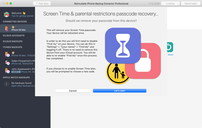 The Screen Time removal wizard for iOS 14