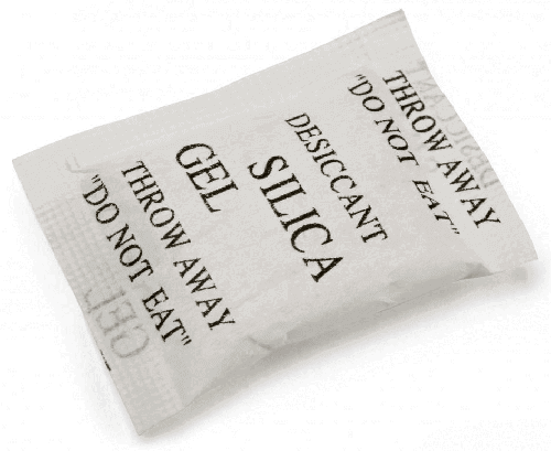 Una bolsita de gel de sílice. No me comas.