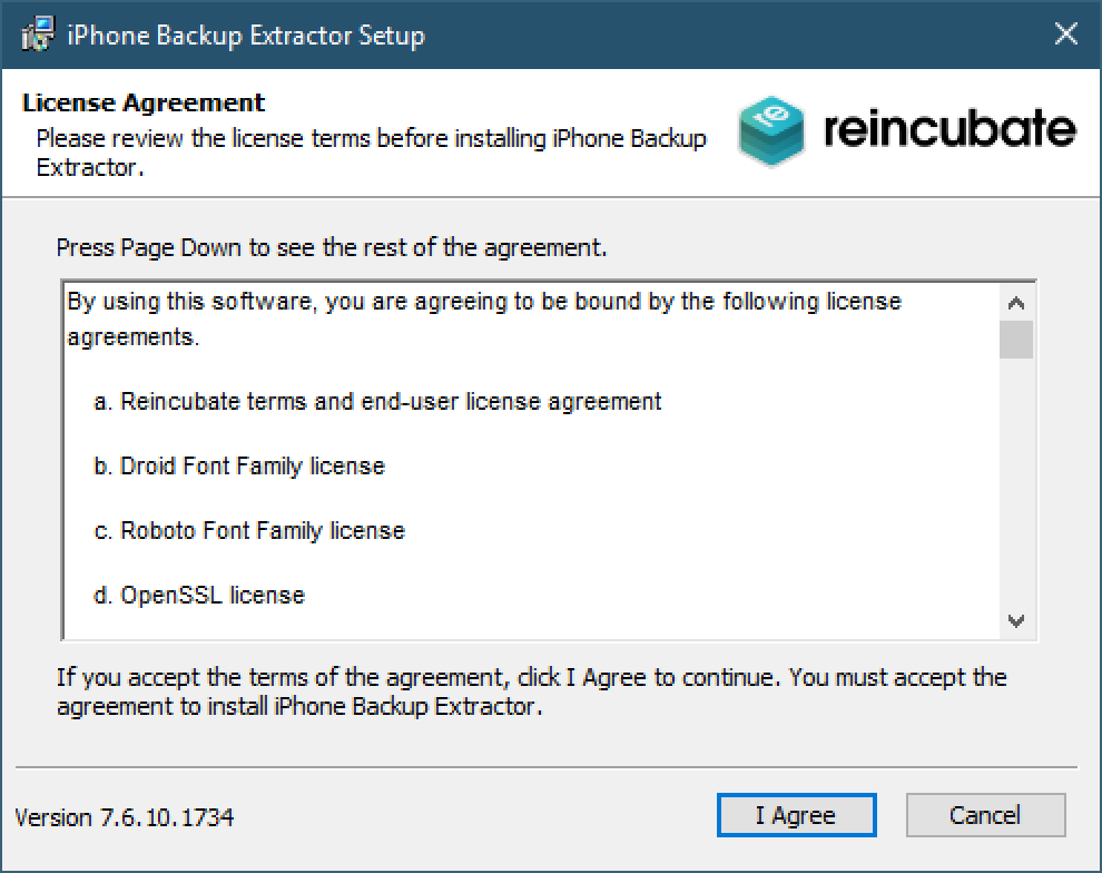 iPhone Backup Extractor unter Windows installieren, Schritt 1
