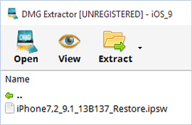 restore from dmg os x version